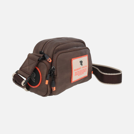 Bolsos bandolera Street en combinado marrón