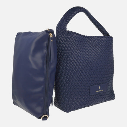 Bolsos trenzados con neceser interior línea Tropical