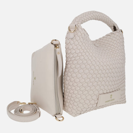 Tropical line braided bags