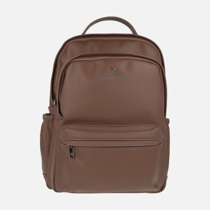 Uomo leather effect men's backpacks