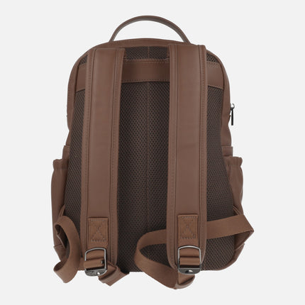 Uomo leather effect men's backpacks