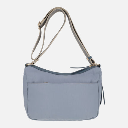 Bolsos bandolera en combinado azul celeste