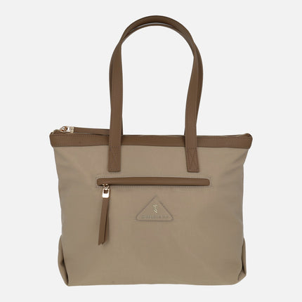 Bolsos para hombro Victoria en combinado natural