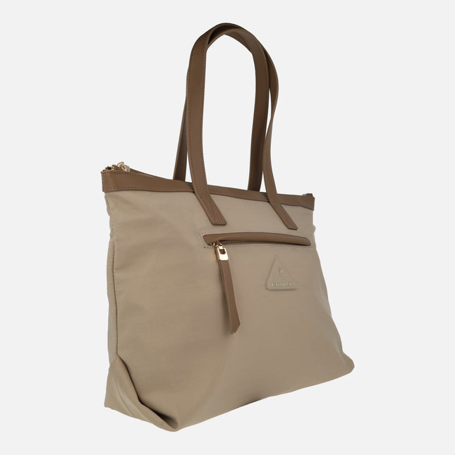 Bolsos para hombro Victoria en combinado natural