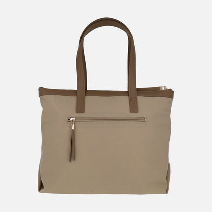 Bolsos para hombro Victoria en combinado natural