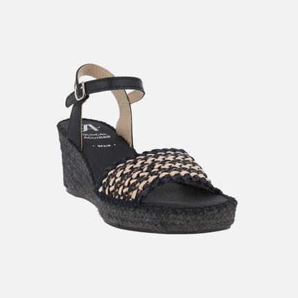 Etatu espadrilles in black combination
