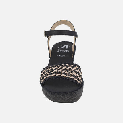 Etatu espadrilles in black combination
