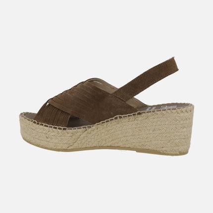 Sena brown suede espadrilles