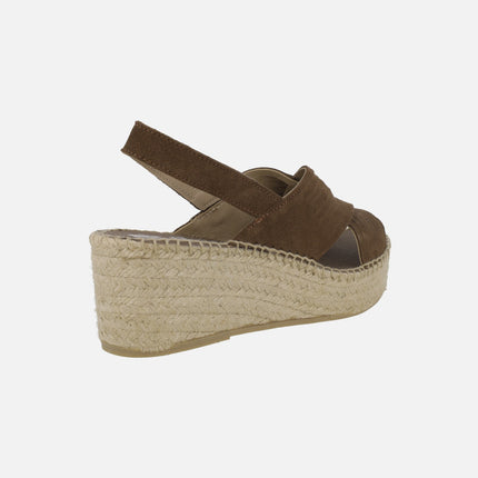 Sena brown suede espadrilles