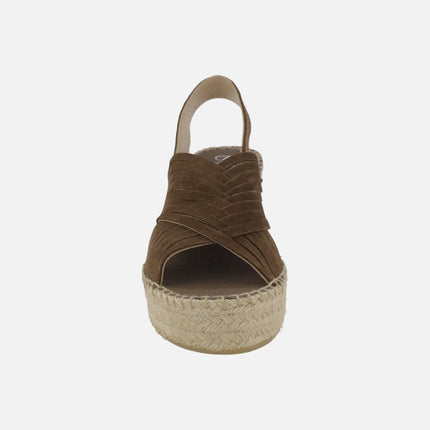 Sena brown suede espadrilles
