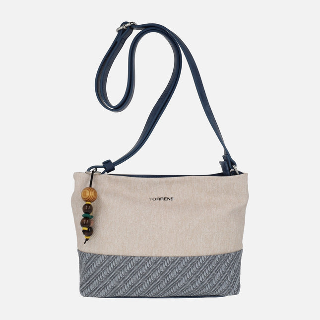 Bolsos bandolera multi material con colgante