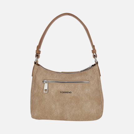 Shoulder bags with crossbody strap and beading decoration