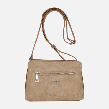Bolsos bandolera Torrens en combinado cuero con abalorios