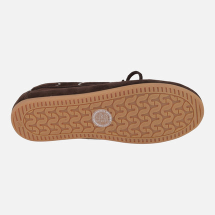 Náuticos de serraje con remaches plateados