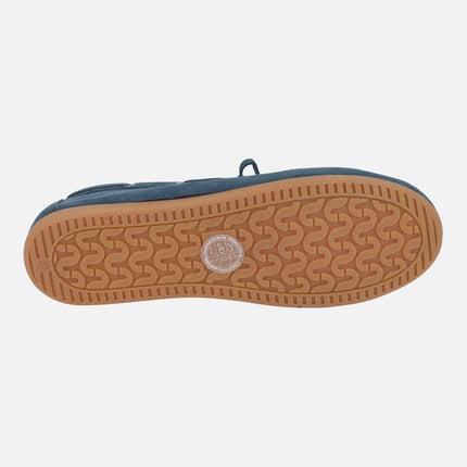 Náuticos de serraje con remaches plateados