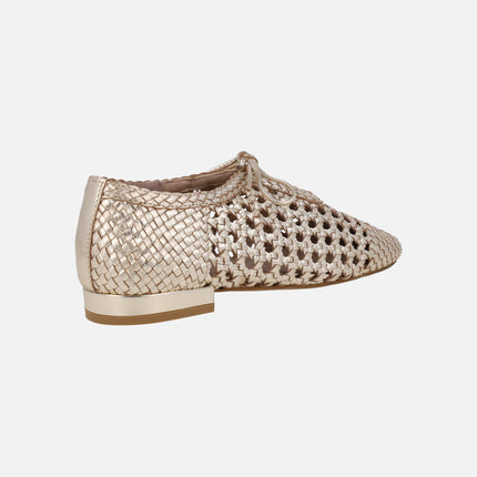 Zapatos trenzados de piel con cierre de cordones