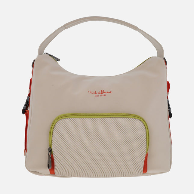 Shoulder bags in beige combination with shoulder strap included
