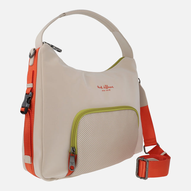 Shoulder bags in beige combination with shoulder strap included