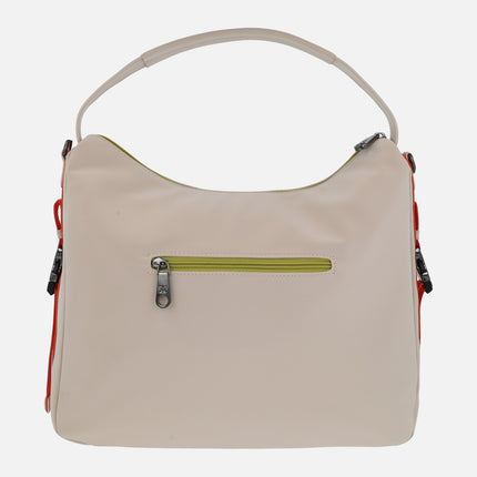 Shoulder bags in beige combination with shoulder strap included