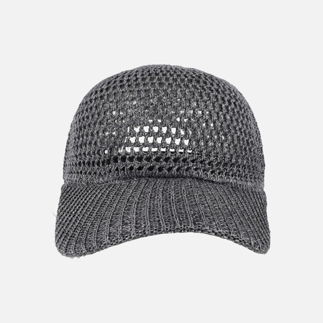 Gorras Pepe moll en tejido metalizado gris oscuro