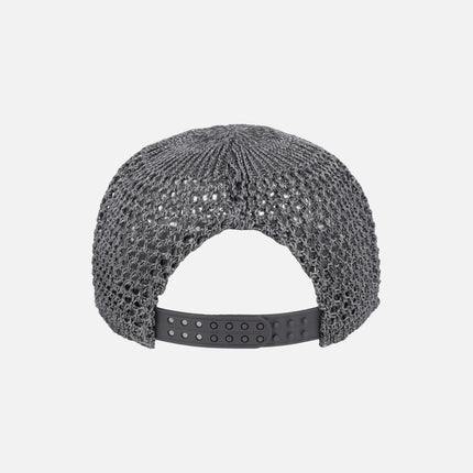 Gorras Pepe moll en tejido metalizado gris oscuro