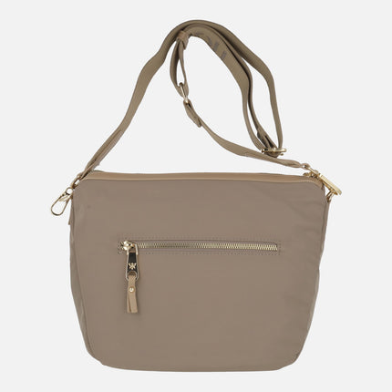 Bolsos bandolera Pepe moll en tejido taupe