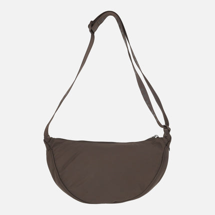 Plain half-moon crossbody style bags