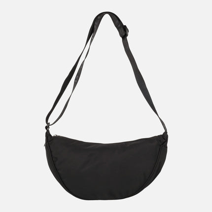 Plain half-moon crossbody style bags