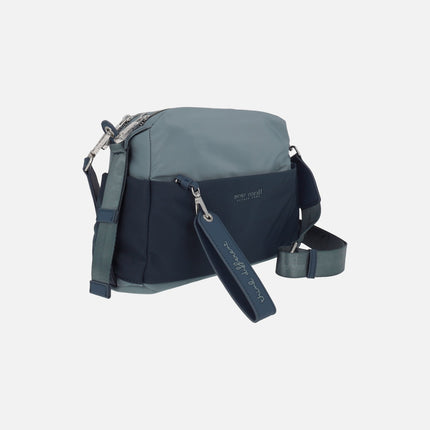 Bolsos bandolera en combinado bicolor de Pepe moll