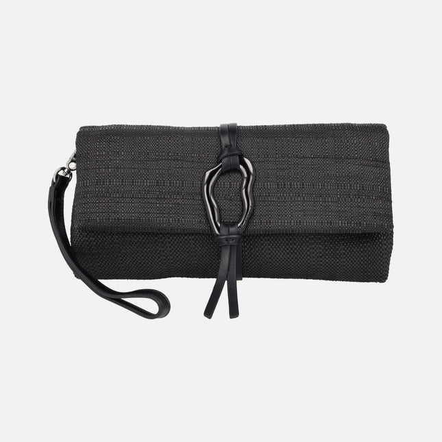 Carteras de mano efecto rafia con bandolera incluída