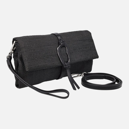 Carteras de mano efecto rafia con bandolera incluída