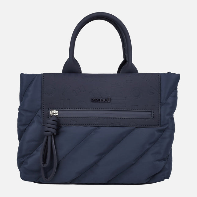 Bolsos Pepe moll en tejido acolchado con asas de mano y bandolera