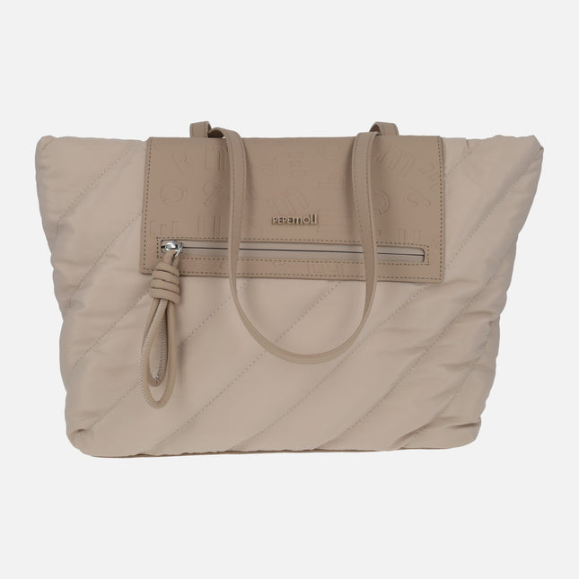 Vegan Pepe Moll shoulder bags with quilted design