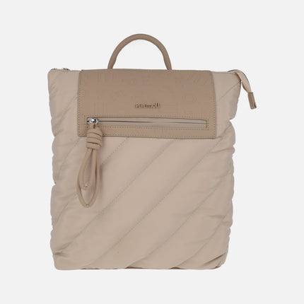 Pepe Moll backpacks in quilted fabric