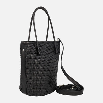 Small braided effect bags with shoulder strap