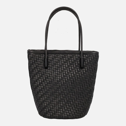 Small braided effect bags with shoulder strap