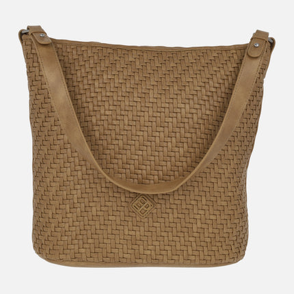 Braided effect shoulder bags