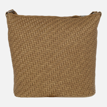 Braided effect shoulder bags