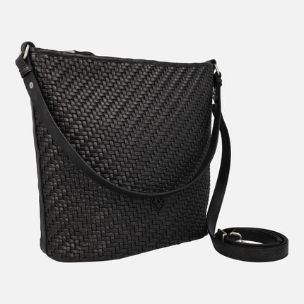 Braided effect shoulder bags
