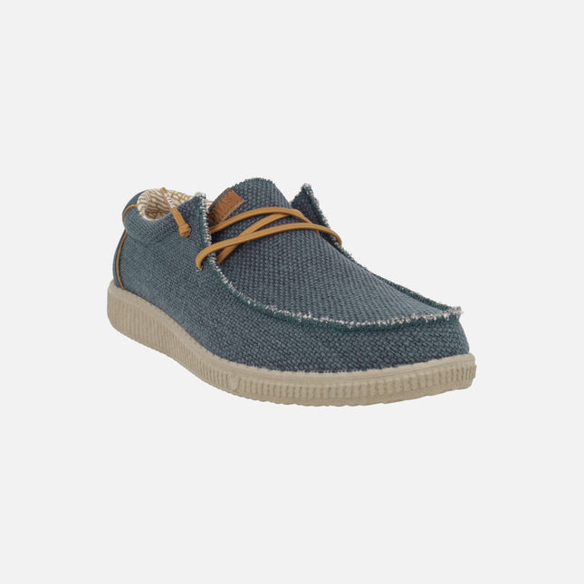 Wallabi shoes for men in canvas fabric and suede WP150 Steve