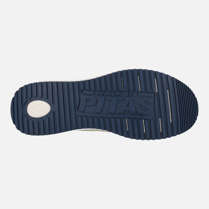 Byron Boating shoes for men in cotton and linen fabric