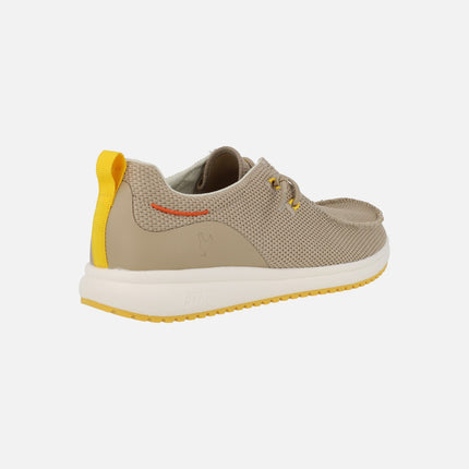 Wallabi Men's Shoes with Elastic Laces Keel Beige