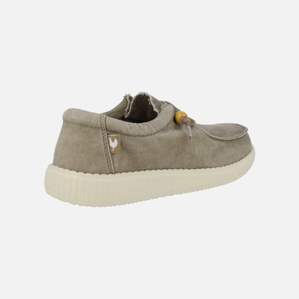 Zapatos para mujer en algodón lavado Wallabi WP150 Washed