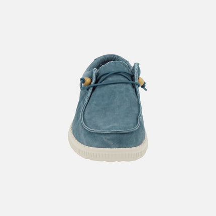 Zapatos para mujer en algodón lavado Wallabi WP150 Washed
