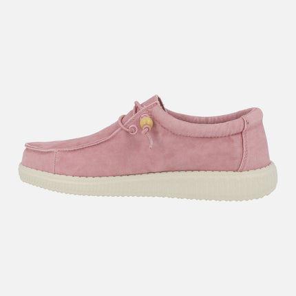 Zapatos para mujer en algodón lavado Wallabi WP150 Washed