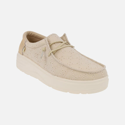 Zapatos Wallabi en tejido algodón bordado LOTTO