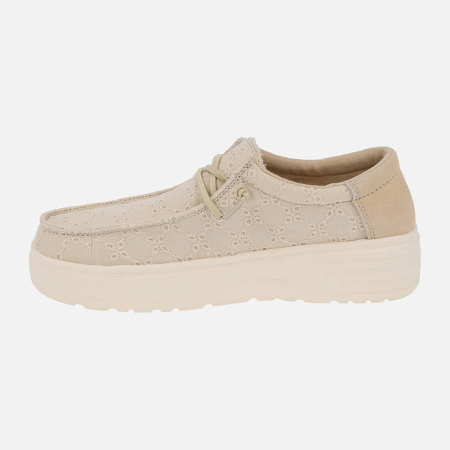 LOTTO Wallabi shoes in embroidered cotton fabric