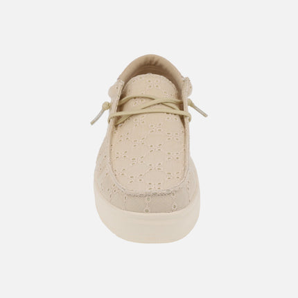 Zapatos Wallabi en tejido algodón bordado LOTTO