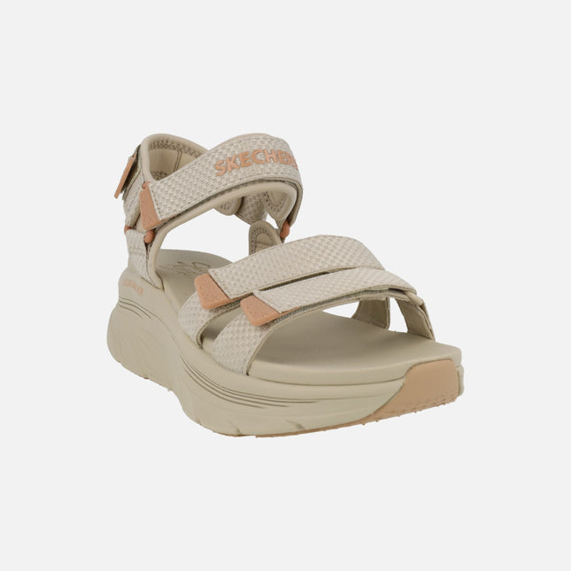 Beige fabric sandals with velcro closure D'lux Walker Sandal - Sea Scape