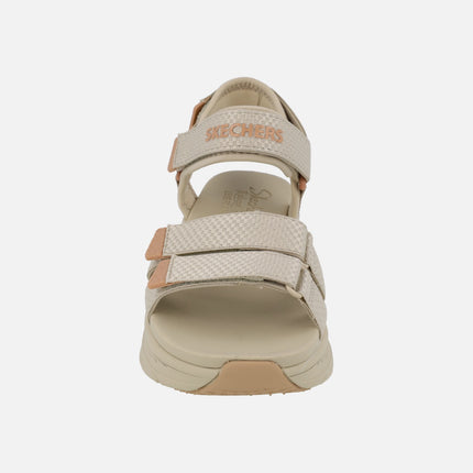 Sandalias de tejido beige con cierre de velcros D'lux Walker Sandal - Sea Scape